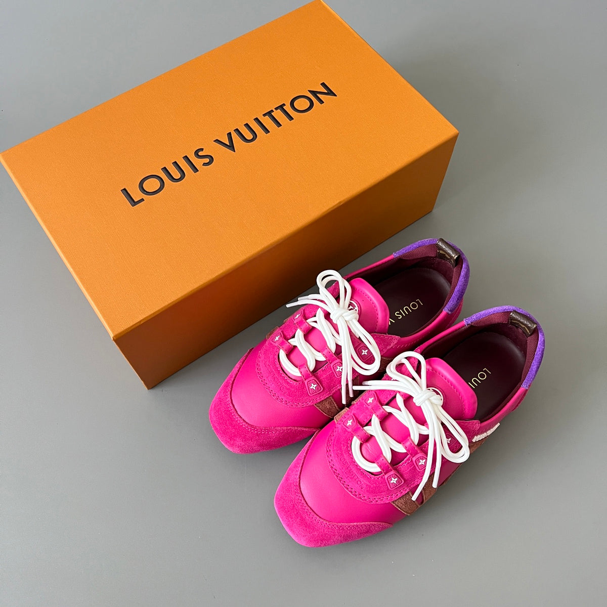 Louis Vuitton Women's Brown Cowhide Leather Shoes