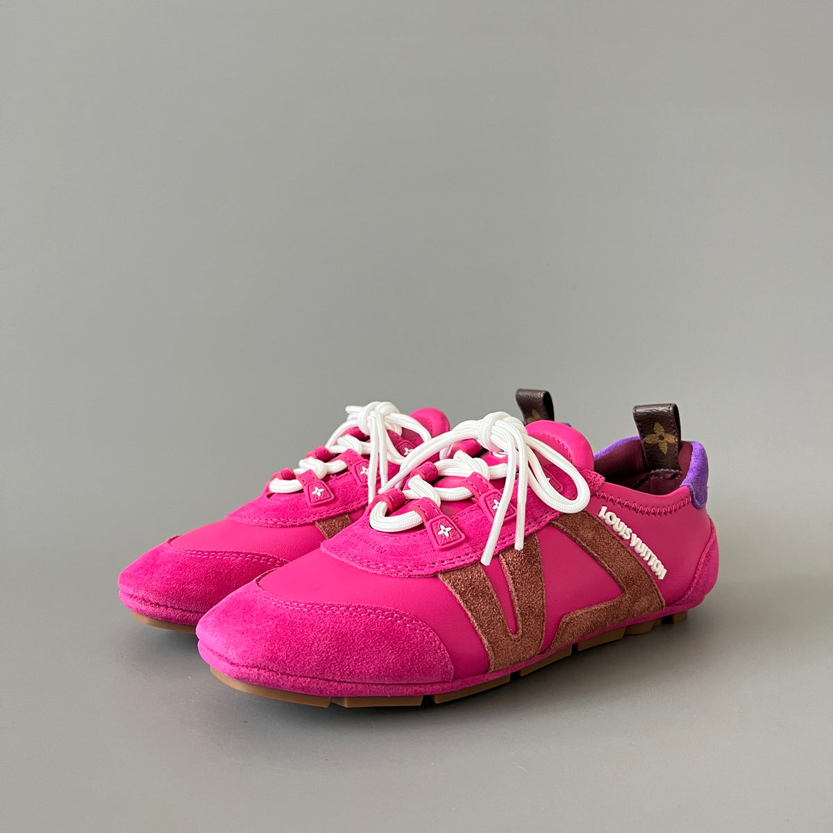 Louis Vuitton Women's Brown Cowhide Leather Shoes
