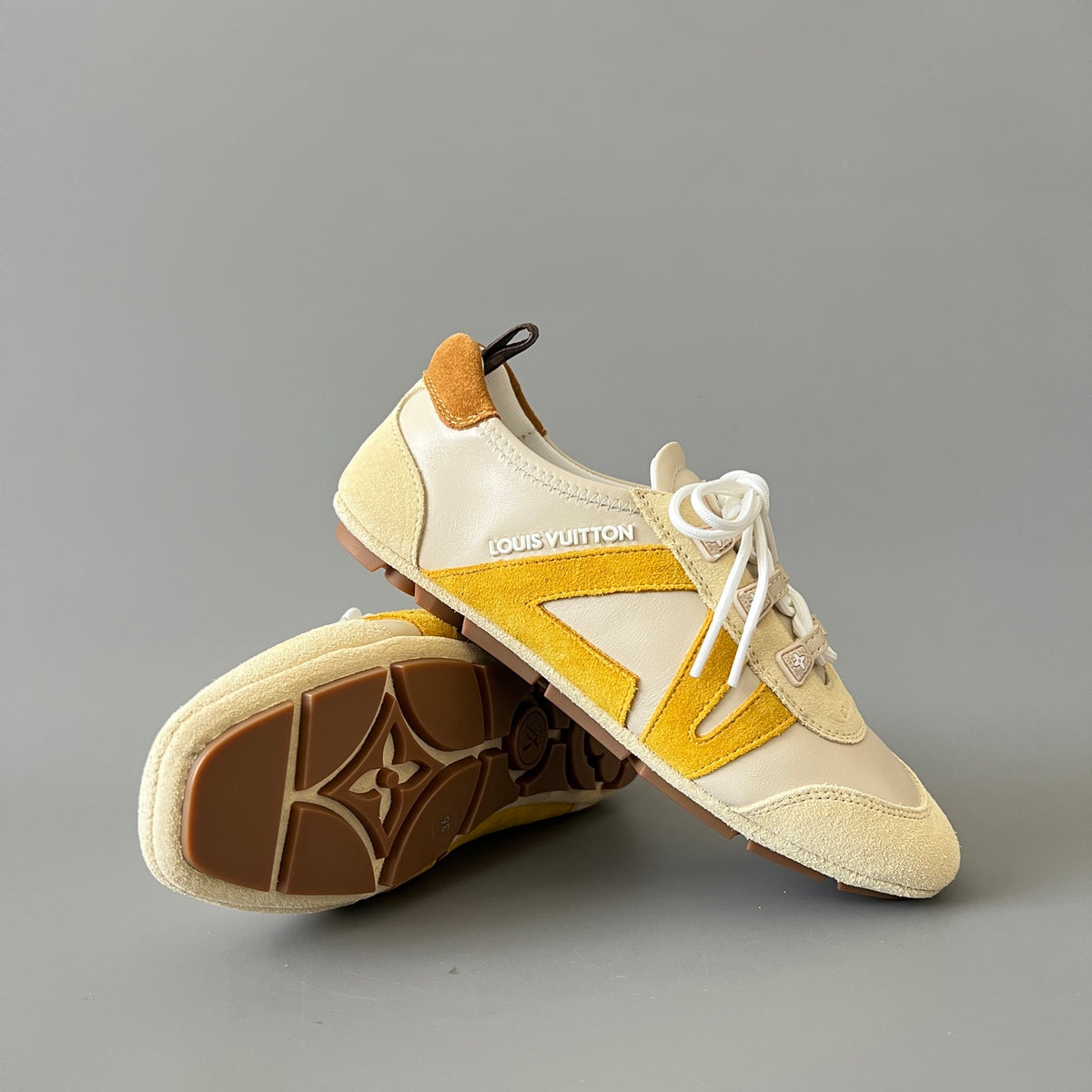 Louis Vuitton Women's Brown Cowhide Leather Shoes