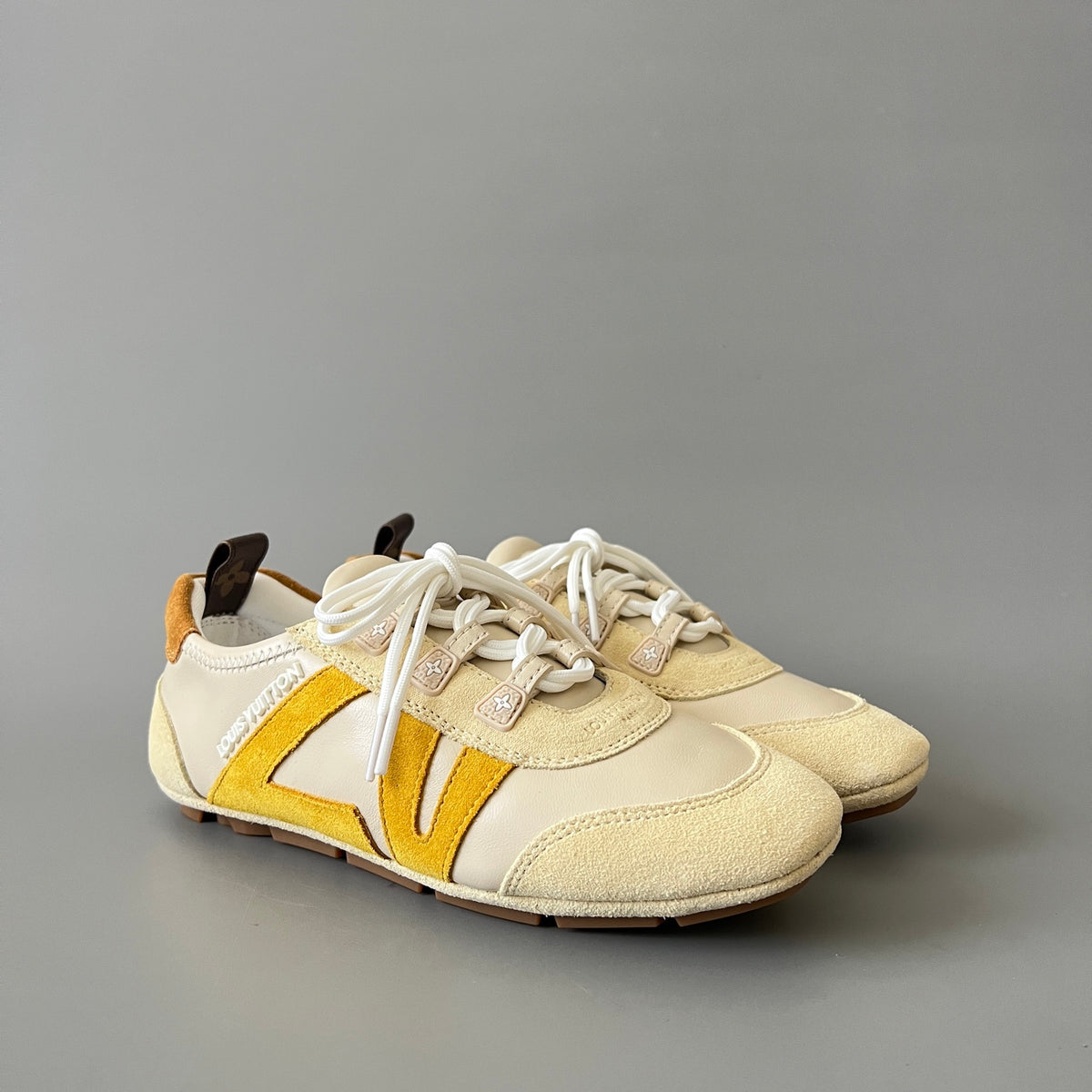 Louis Vuitton Women's Brown Cowhide Leather Shoes