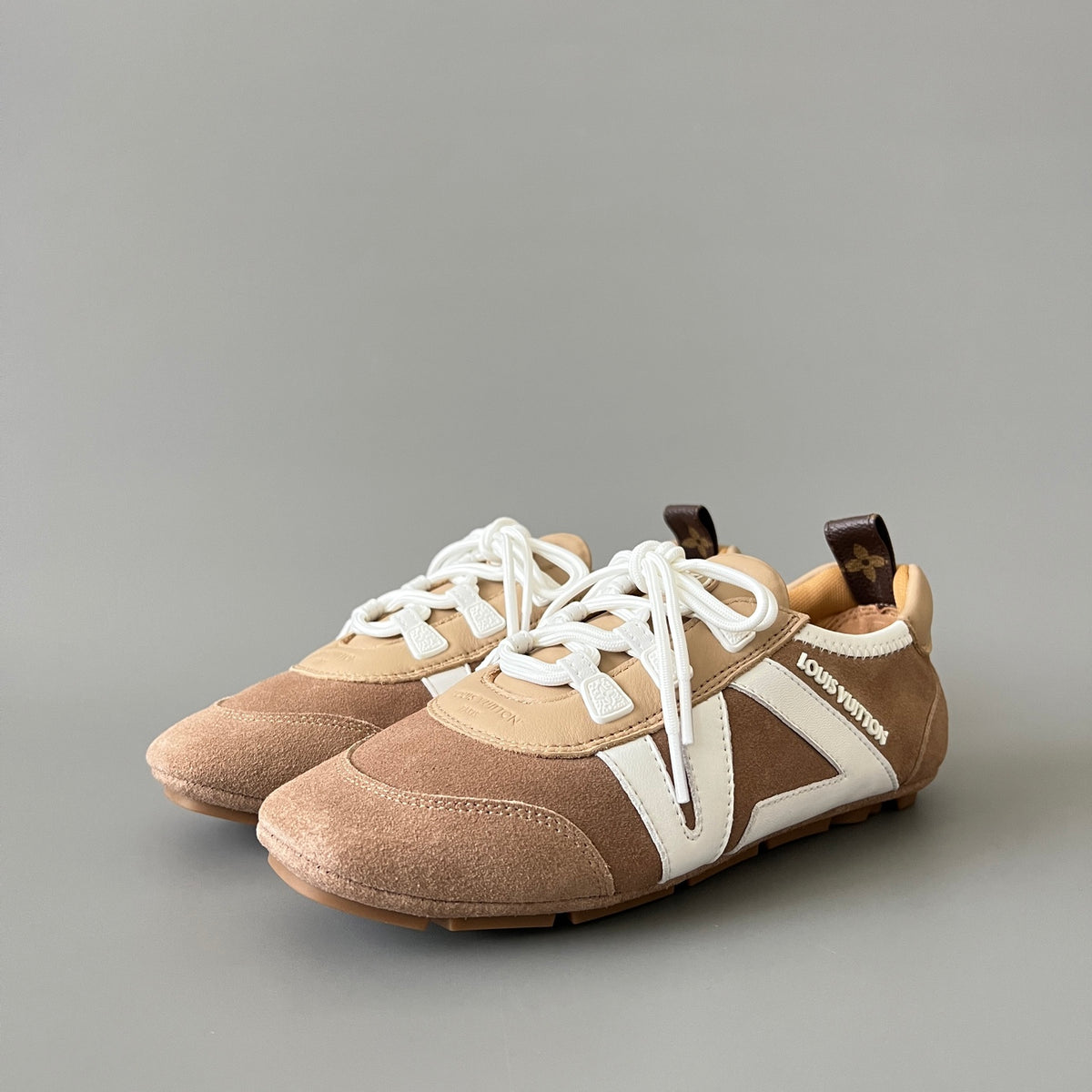 Louis Vuitton Women's Brown Cowhide Leather Shoes