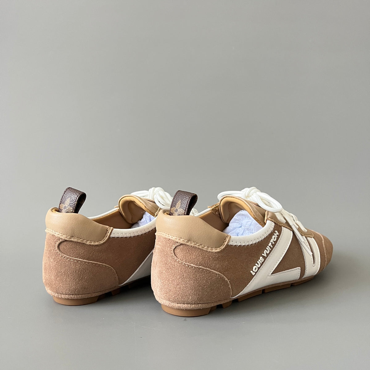 Louis Vuitton Women's Brown Cowhide Leather Shoes