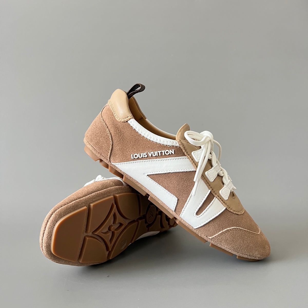 Louis Vuitton Women's Brown Cowhide Leather Shoes